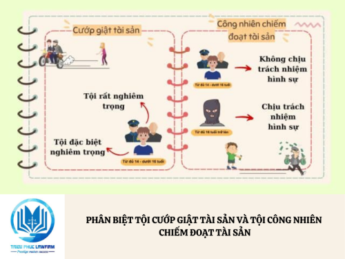 Phân biệt tọi cướp giật tài sản và công nhiên chiếm đoạt tài sản