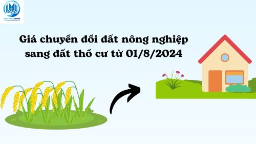 Giá chuyển đổi đất nông nghiệp sang đất thổ cư từ 01/8/2024