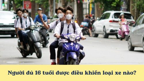 Người đủ 16 tuổi được điều khiển loại xe nào?