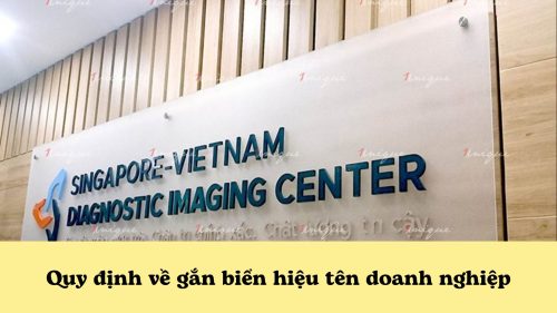 Quy định về gắn biển hiệu tên doanh nghiệp