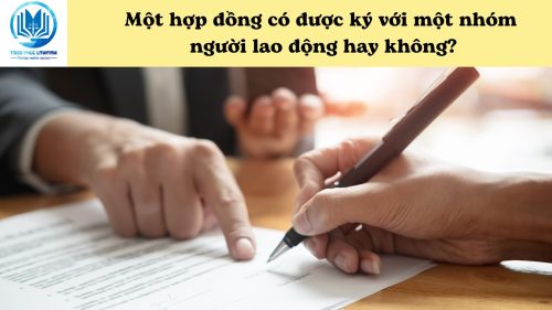 Một hợp đồng có được ký với một nhóm người lao động hay không?