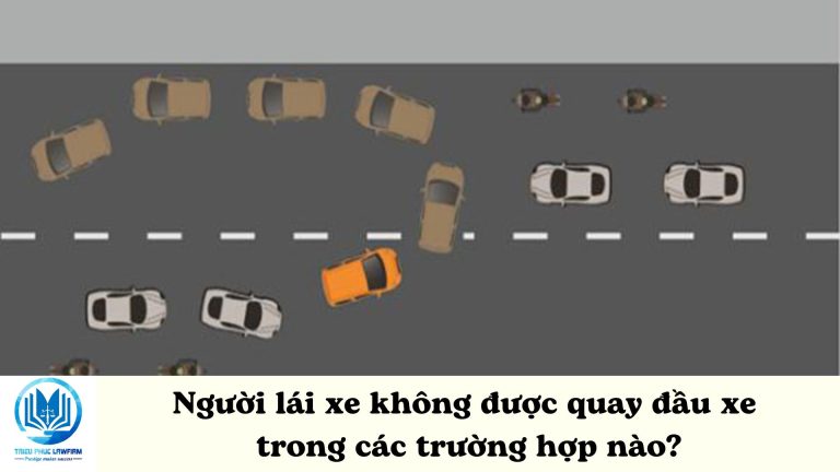 Người lái xe không được quay đầu xe trong các trường hợp nào?
