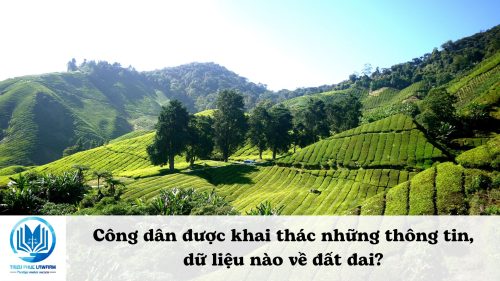 Công dân được khai thác những thông tin dữ liệu nào về đất đai?