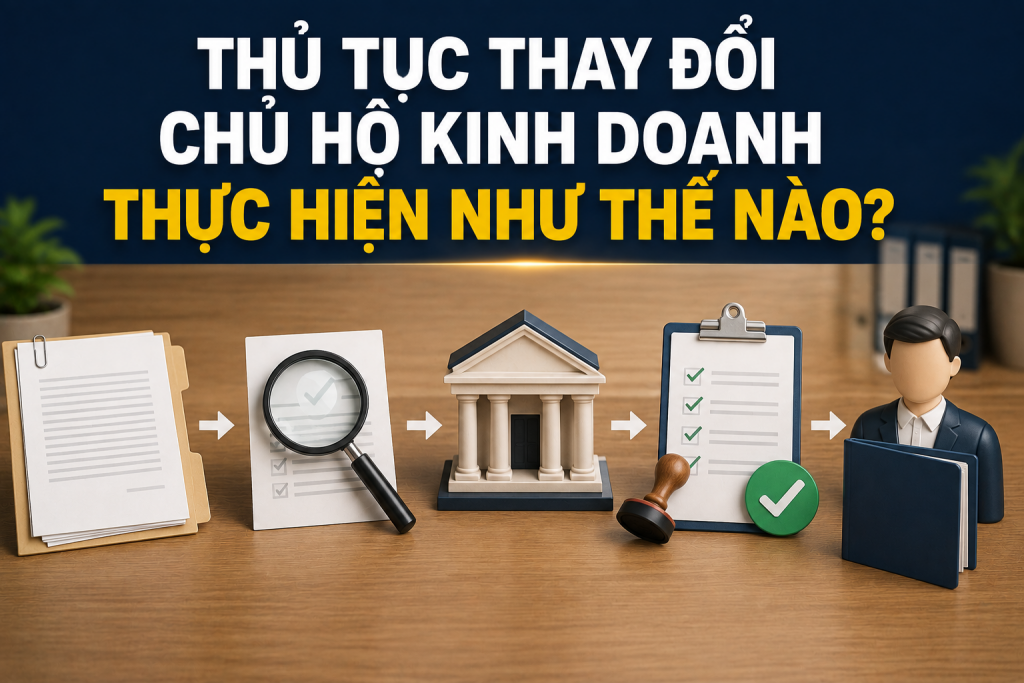 Thủ tục thay đổi chủ hộ kinh doanh thực hiện như thế nào?