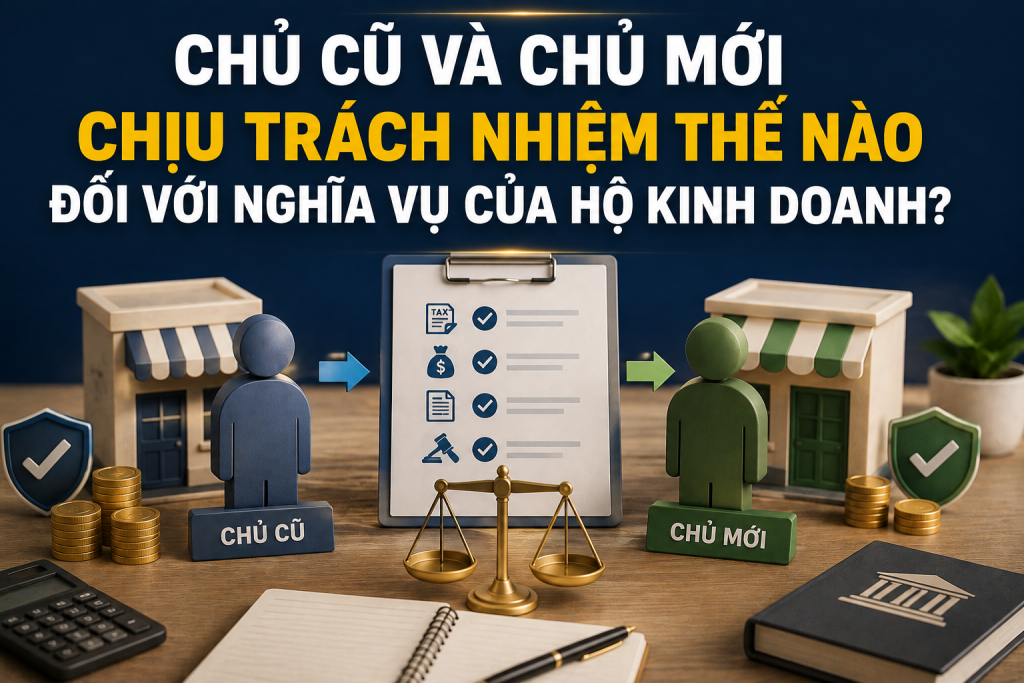Chủ cũ và chủ mới chịu trách nhiệm thế nào đối với nghĩa vụ của hộ kinh doanh?