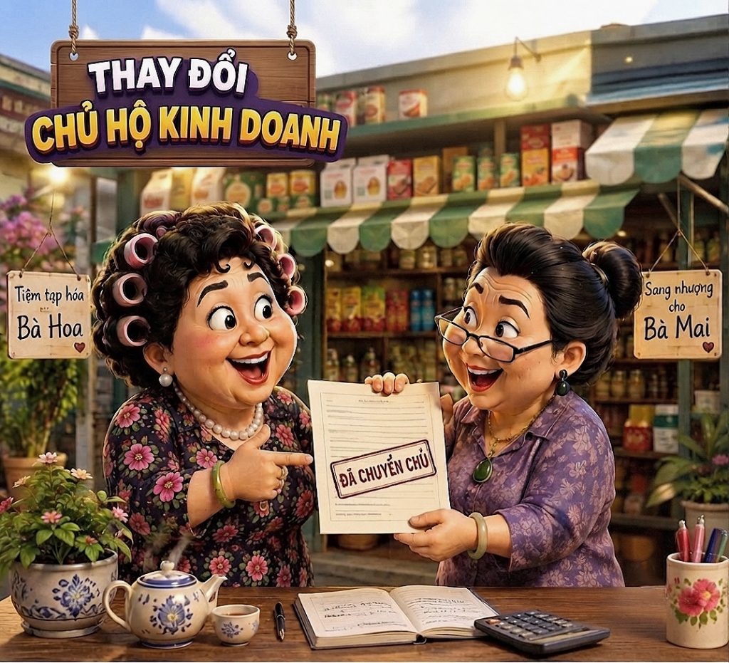 THAY ĐỔI CHỦ HỘ KINH DOANH