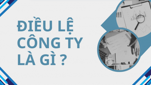 Điều lệ công ty là gì?